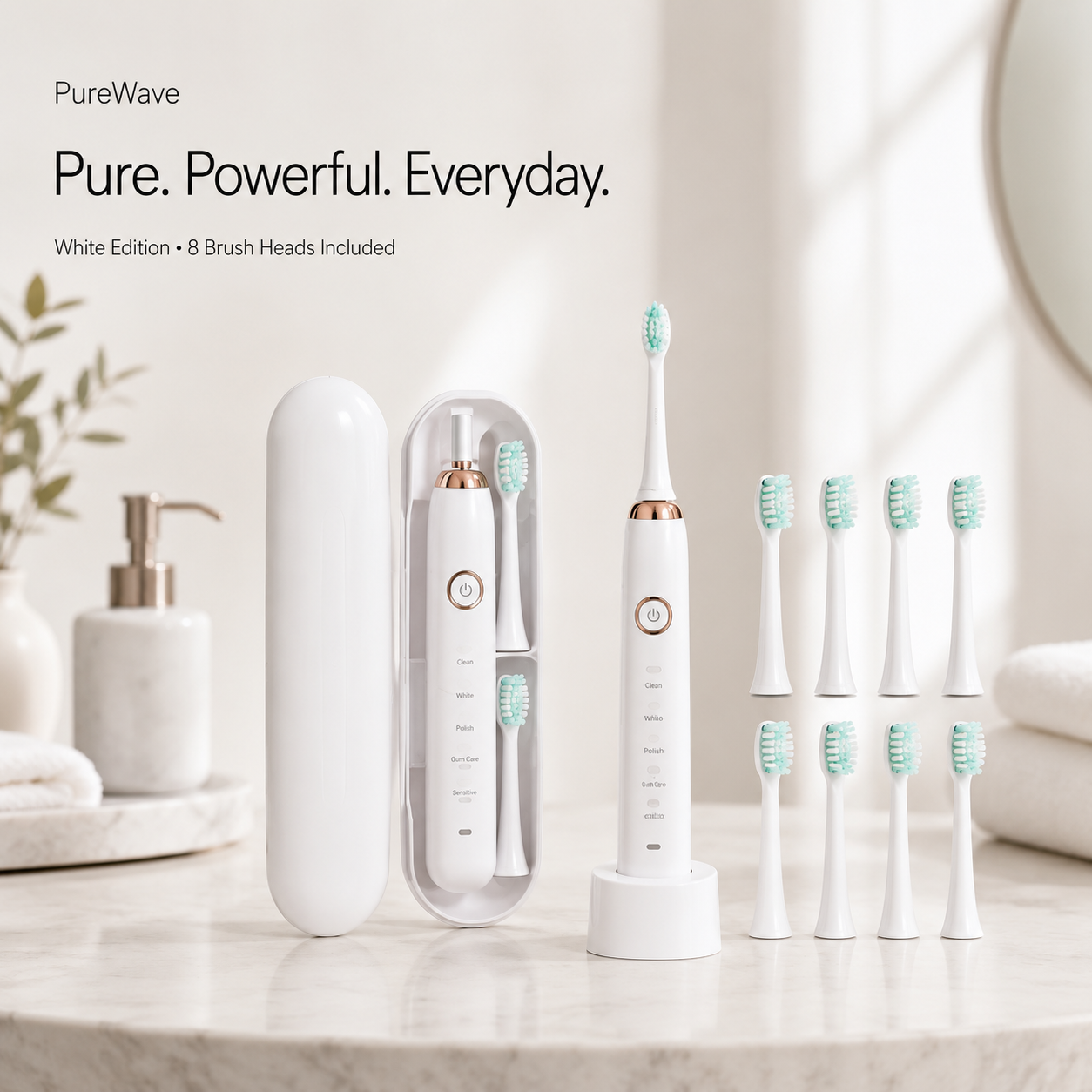 PureWave Sonic Electric Toothbrush – USB Rechargeable